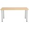 Jemini Rectangular Meeting Table, 1600x800mm, Oak