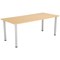 Jemini Rectangular Meeting Table, 1800x800mm, Oak