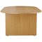 Jemini D-End Meeting Table, 1800mm, Oak