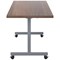 Jemini Rectangular Tilt Table, 1600x700mm, Walnut