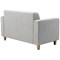 Avior Iceberg 2 Seater Fabric Sofa, Grey