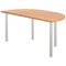Jemini Semi Circular Multipurpose Table, 1600x800mm, Beech
