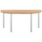 Jemini Semi Circular Multipurpose Table, 1600x800mm, Nova Oak
