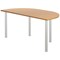 Jemini Semi Circular Multipurpose Table, 1600x800mm, Nova Oak