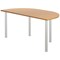 Jemini Semi Circular Multipurpose Table, 1600x800x730mm, Nova Oak