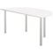 Jemini Semi Circular Multipurpose Table, 1600x800mm, White