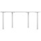 Jemini Semi Circular Multipurpose Table, 1600x800x730mm, White