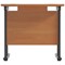 Jemini 800mm Slim Rectangular Desk, Black Double Upright Cantilever Legs, Beech