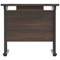 Jemini 800mm Slim Rectangular Desk, Black Double Upright Cantilever Legs, Walnut