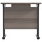 Jemini 800mm Slim Rectangular Desk, Black Double Upright Cantilever Legs, Grey Oak