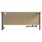 Jemini 1600mm Corner Desk, Left Hand, Black Double Upright Cantilever Legs, Maple