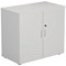 First Desk High Wooden Storage Cupboard, 1 Shelf, 730mm High, White