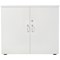 First Desk High Wooden Storage Cupboard, 1 Shelf, 730mm High, White