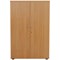 First Medium Wooden Storage Cupboard, 3 Shelves, 1200mm High, Beech