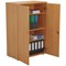 First Medium Wooden Storage Cupboard, 3 Shelves, 1200mm High, Beech