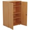 First Medium Wooden Storage Cupboard, 3 Shelves, 1200mm High, Beech