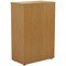First Medium Wooden Storage Cupboard, 3 Shelves, 1200mm High, Oak