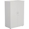 First Medium Wooden Storage Cupboard, 3 Shelves, 1200mm High, White