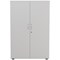 First Medium Wooden Storage Cupboard, 3 Shelves, 1200mm High, White
