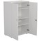 First Medium Wooden Storage Cupboard, 3 Shelves, 1200mm High, White
