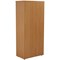 First Tall Wooden Storage Cupboard, 4 Shelves, 1800mm High, Beech