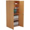 First Tall Wooden Storage Cupboard, 4 Shelves, 1800mm High, Beech