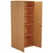 First Tall Wooden Storage Cupboard, 4 Shelves, 1800mm High, Beech