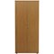 First Tall Wooden Storage Cupboard, 4 Shelves, 1800mm High, Oak