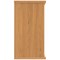 Polaris Desk High Bookcase, 1 Shelf, 730mm High, Beech