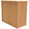 Polaris Desk High Bookcase, 1 Shelf, 730mm High, Beech