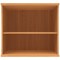 Polaris Desk High Bookcase, 1 Shelf, 730mm High, Beech