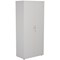 First Tall Wooden Storage Cupboard, 4 Shelves, 1800mm High, White