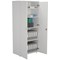 First Tall Wooden Storage Cupboard, 4 Shelves, 1800mm High, White