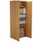 First Extra Tall Wooden Cupboard, 4 Shelves, 2000mm High, Oak