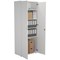 First Extra Tall Wooden Cupboard, 4 Shelves, 2000mm High, White