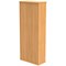 Polaris Extra Tall Bookcase, 4 Shelves, 1980mm High, Beech