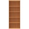 Polaris Extra Tall Bookcase, 4 Shelves, 1980mm High, Beech