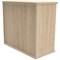 Polaris Desk High Bookcase, 1 Shelf, 730mm High, Oak