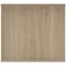 Polaris Desk High Bookcase, 1 Shelf, 730mm High, Oak
