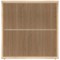Polaris Low Bookcase, 1 Shelf, 816mm High, Oak