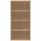 Polaris Tall Bookcase, 3 Shelves, 1592mm High, Oak