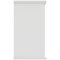 Polaris Desk High Bookcase, 1 Shelf, 730mm High, White