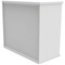Polaris Desk High Bookcase, 1 Shelf, 730mm High, White