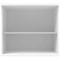 Polaris Desk High Bookcase, 1 Shelf, 730mm High, White