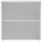 Polaris Low Bookcase, 1 Shelf, 816mm High, White