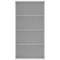 Polaris Tall Bookcase, 3 Shelves, 1592mm High, White