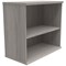 Polaris Desk High Bookcase, 1 Shelf, 730mm High, Grey Oak