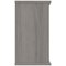 Polaris Desk High Bookcase, 1 Shelf, 730mm High, Grey Oak