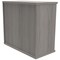 Polaris Desk High Bookcase, 1 Shelf, 730mm High, Grey Oak