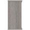 Polaris Low Bookcase, 1 Shelf, 816mm High, Grey Oak